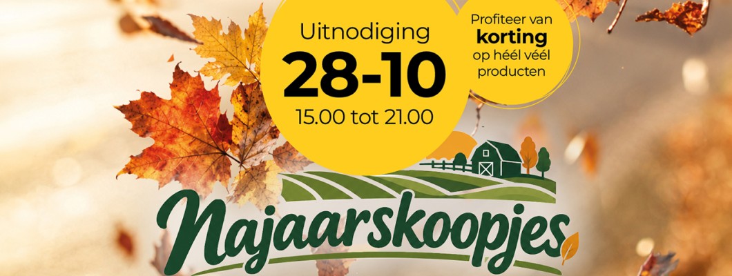 Najaarskoopjes 28 oktober