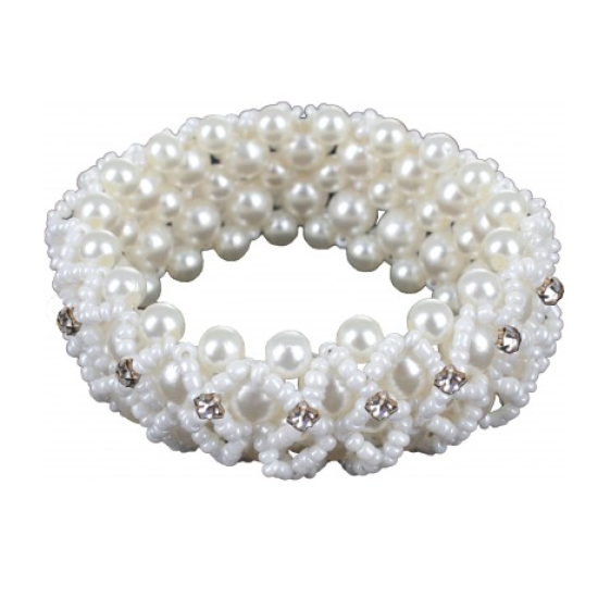 Strik voor in haar Crystal Pearl
