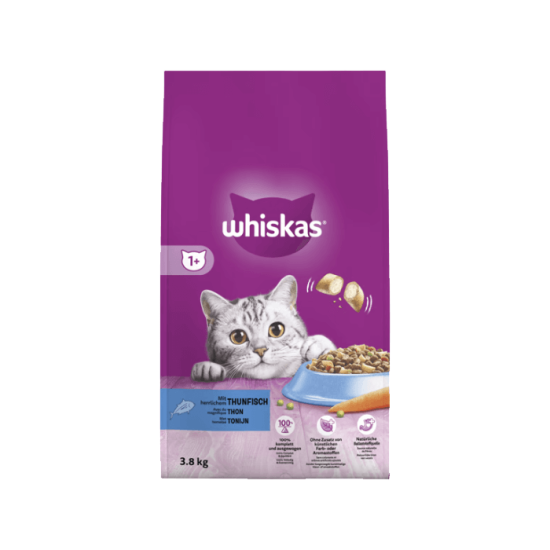 Whiskas Droog Adult tonijn 3,8kg