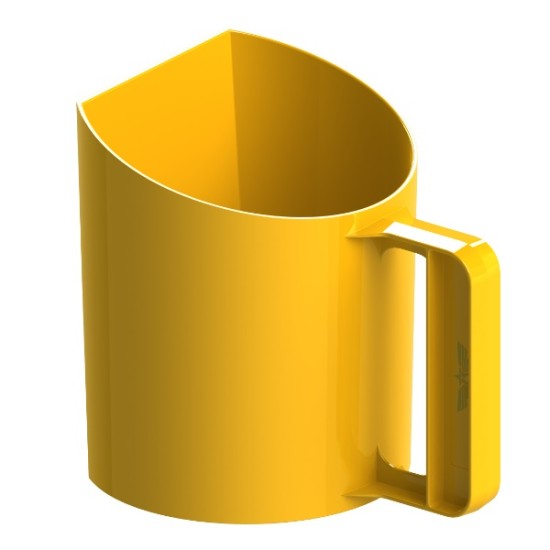 Meelschep-/voerschep geel 1kg