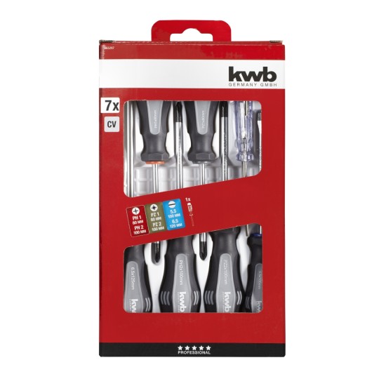 SCHROEVENDRAAIERSET KWB 7 DELIG