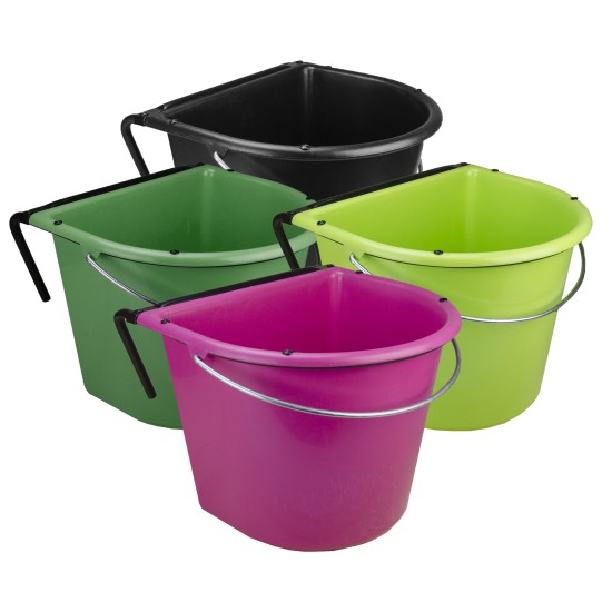 Ophang voerbak + hengsel 15 ltr zwart Ophang voerbak + hengsel 15 ltr zwart