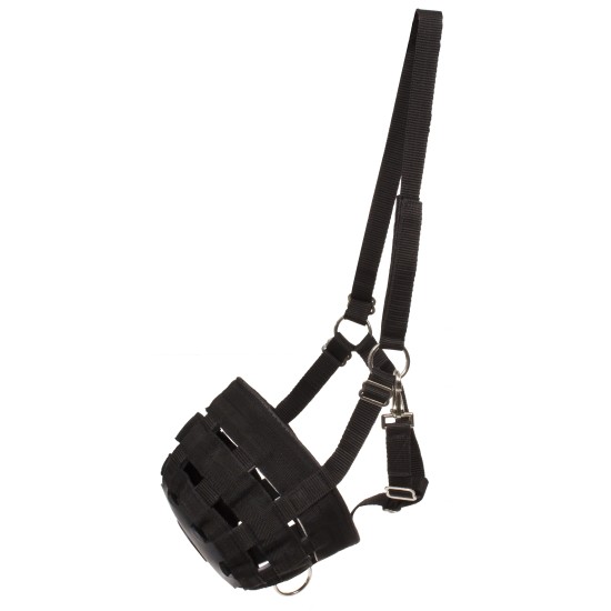 Graasmasker zwart Pony