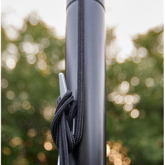 Fairybell deelbare vlaggenmast zwart 800cm