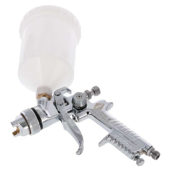 Verfspuit met bovenbeker