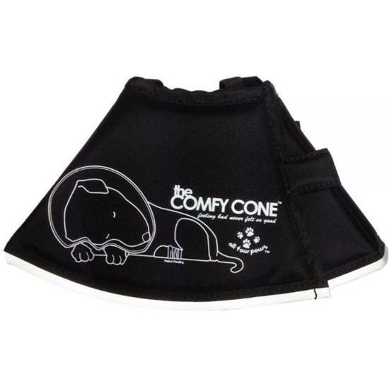 Comfy Cone beschermkraag zwart L