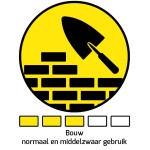 Bouwkruiwagen 100L geel