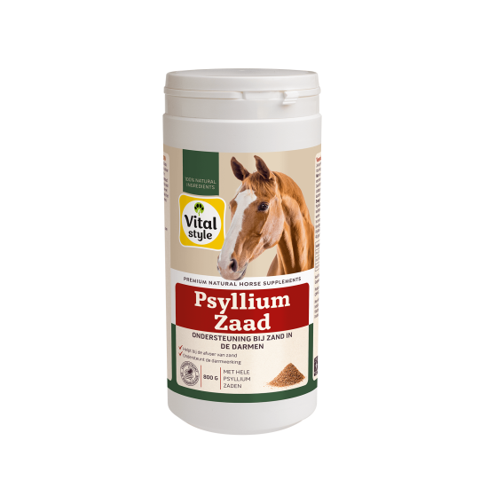 Psylliumzaad tegen zand paarden