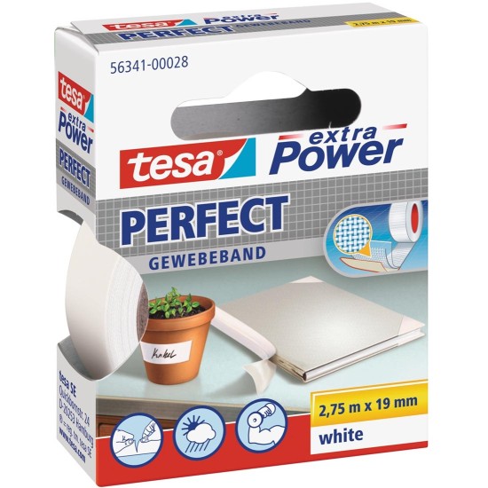 Tesa Extra Power Perfect wit 19mm 2,75 meter
