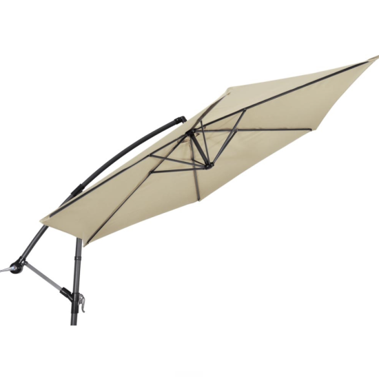 Zweefparasol Gemini ecru 3 meter