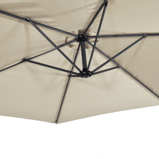 Zweefparasol Gemini ecru 3 meter