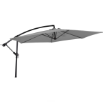 Zweefparasol Gemini grijs 3 meter