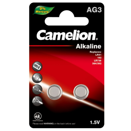 Knoopcel batterij alkaline D392 LR41 AG3