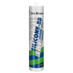 Siliconenkit Den Braven sanitair grijs 310ml