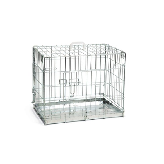 Hondenbench verzinkt 2-deurs 62x44x49cm