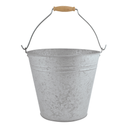 Oud zink emmer 9.5 liter