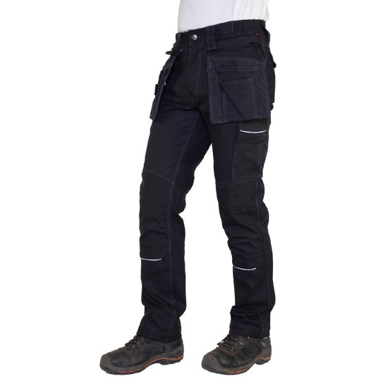 Storvik werkbroek Tim stretch zwart