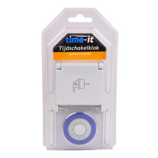 Tijdschakelklok 24 uurs spatwaterdicht