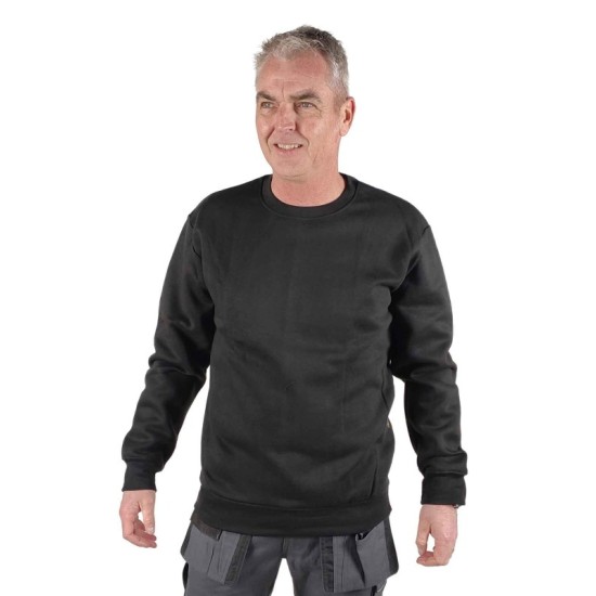 Sweater Torino ronde hals zwart