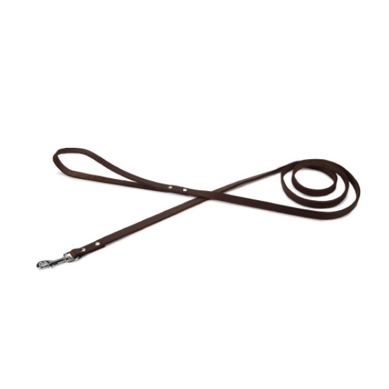 Beeztees lederen looplijn bruin 165X12