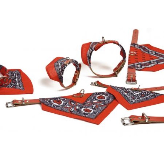 Halsband rood met doekje 42cm Halsband rood met doekje 42cm