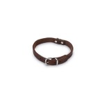 Beeztees lederen halsband bruin 42X16 Beeztees lederen halsband bruin 42X16