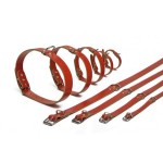 Beeztees lederen halsband rood 47x18 Beeztees lederen halsband rood 47x18