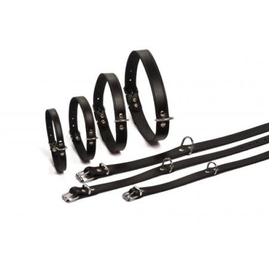 Beeztees lederen halsband zwart 42x16 Beeztees lederen halsband zwart 42x16