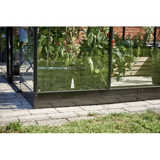 Tuinkasfundering Qube 66 zwart