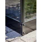 Tuinkasfundering Qube 66 zwart