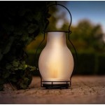 Led solar olielamp glas met flame lamp Led solar olielamp glas met flame lamp