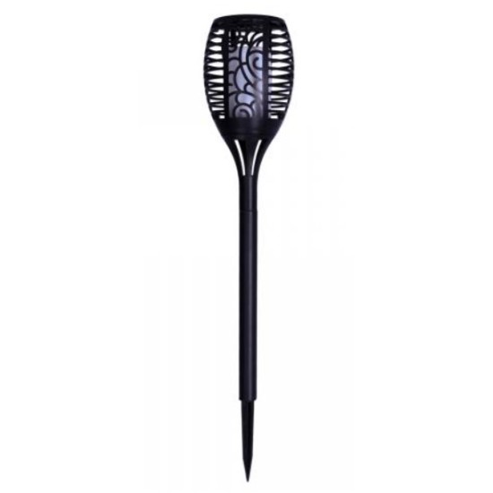 Led's Light solar tuinfakkel zwart