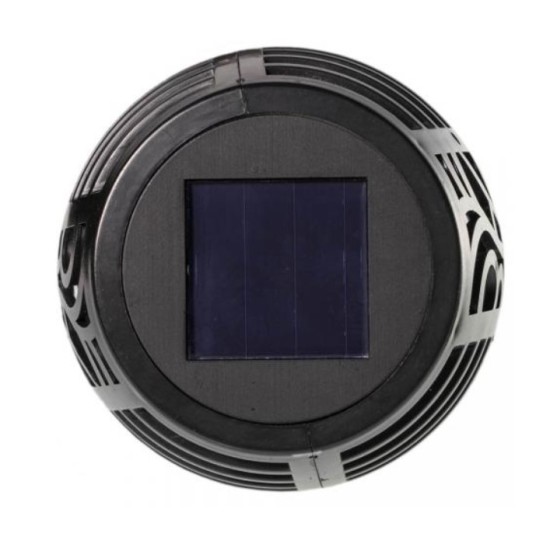 Led's Light solar tuinfakkel zwart