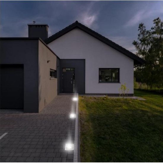 Led's Light buiten inbouw grondspot Athene vierkant
