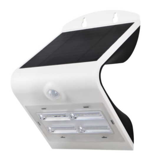 Led's Light led solar lamp met sensor wit