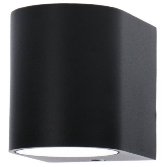 Buiten wandarmatuur Sacramento zwart