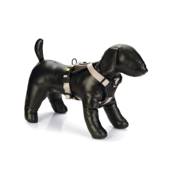 Beeztees premium Y-tuig parinca licht grijs 53-65X25