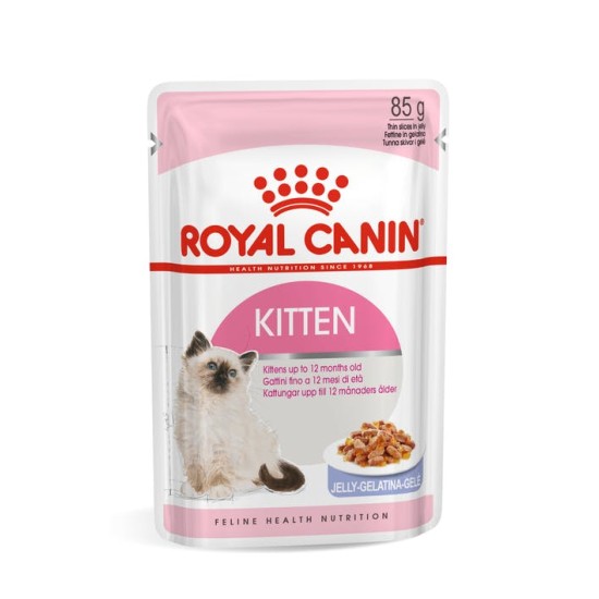 Royal Canin Kitten vleesbrokjes in saus 12x85gr Royal Canin Kitten vleesbrokjes in saus 12x85gr