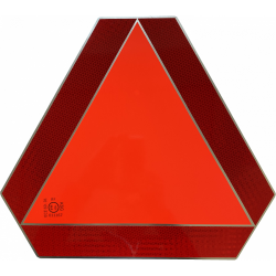 Langzaam verkeersbord metaal