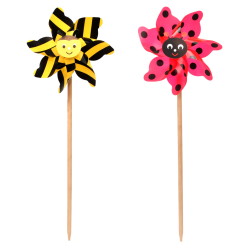 Windmolen bij of lieveheersbeestje