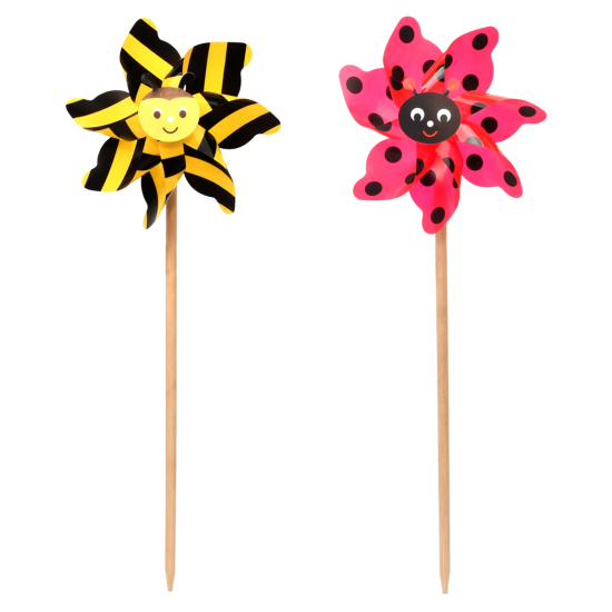 Windmolen bij of lieveheersbeestje