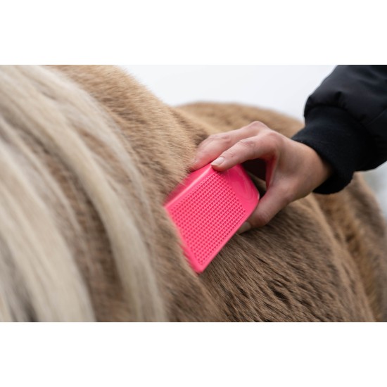 Excellent Horse grooming borstel large roze Excellent Horse grooming borstel large roze