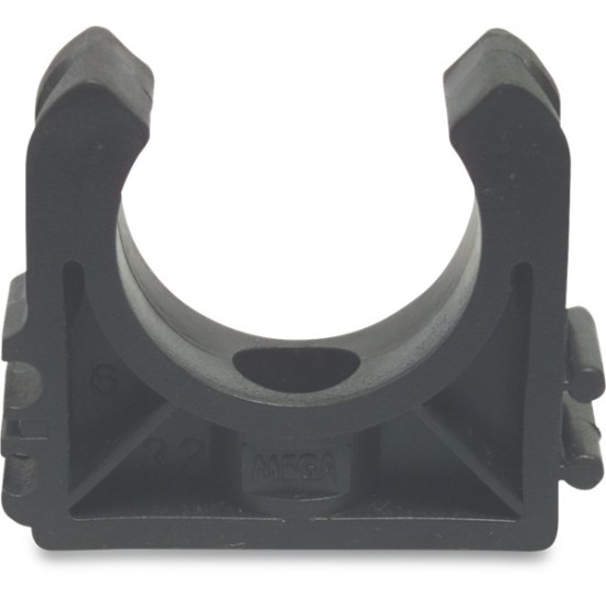 MEGA BUISKLEM PP 32 MM ZWART TYPE 2