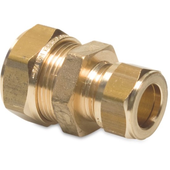 Bonfix Verloopsok messing 12 mm x 10 mm knel KIWA/GASTEC