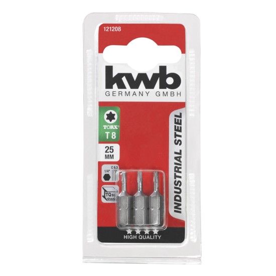 SCHROEFBITS 25MM TORX 8