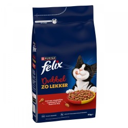 Felix Dubbel Zo Lekker Rund & Kip 4 kg Felix Dubbel Zo Lekker Rund & Kip 4 kg