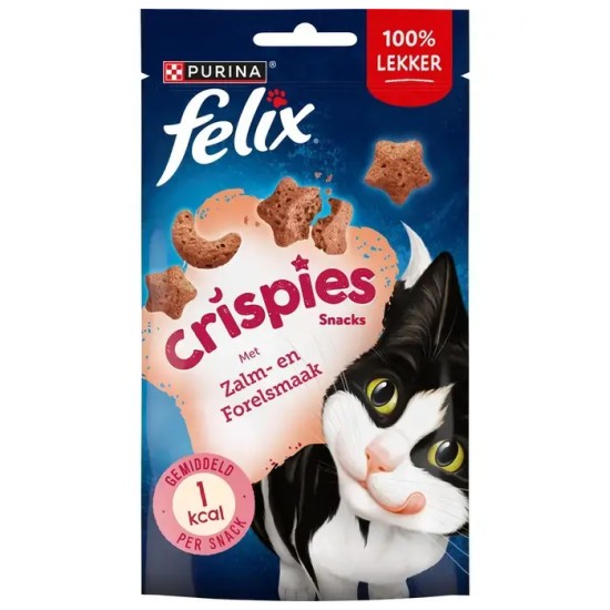 Felix Crispies zalm en forel 45gr Felix Crispies zalm en forel 45gr