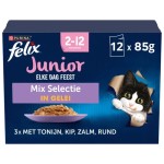 Felix Junior Mix Selectie in gelei 12x85 gram Felix Junior Mix Selectie in gelei 12x85 gram