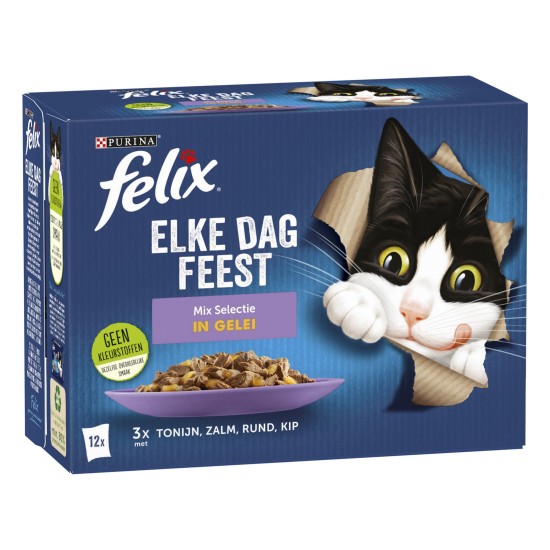 Felix Elke Dag Feest mix selectie in gelei 12x 85gr