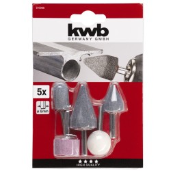 Slijpsteenset 5-delig kwb